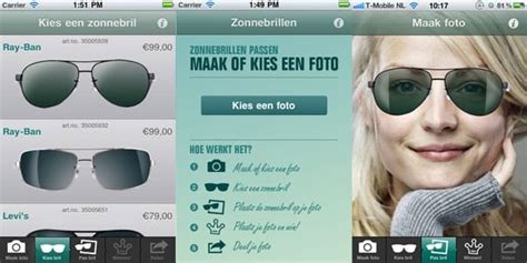 zonnebril online passen